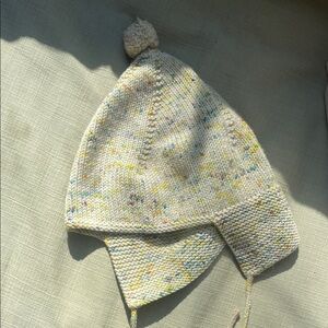 Misha And Puff Speckled Cream Knit Hat